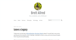 Desktop Screenshot of brettallred.com